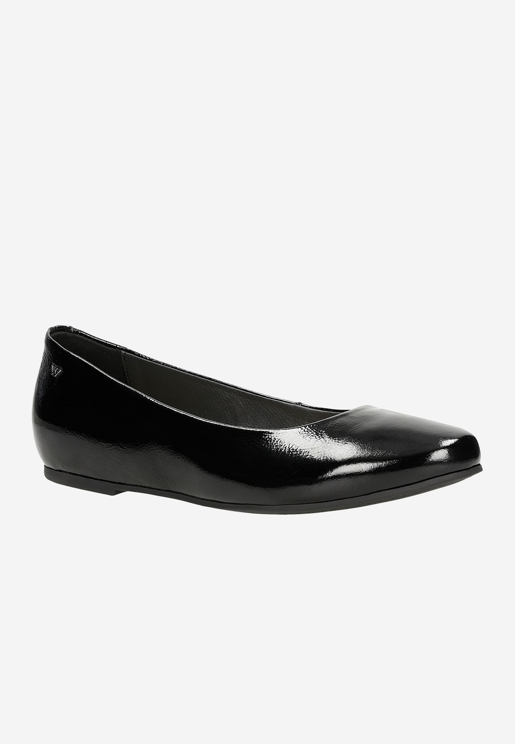Czarne lakierowane baleriny damskie 44005-31 Widok 3