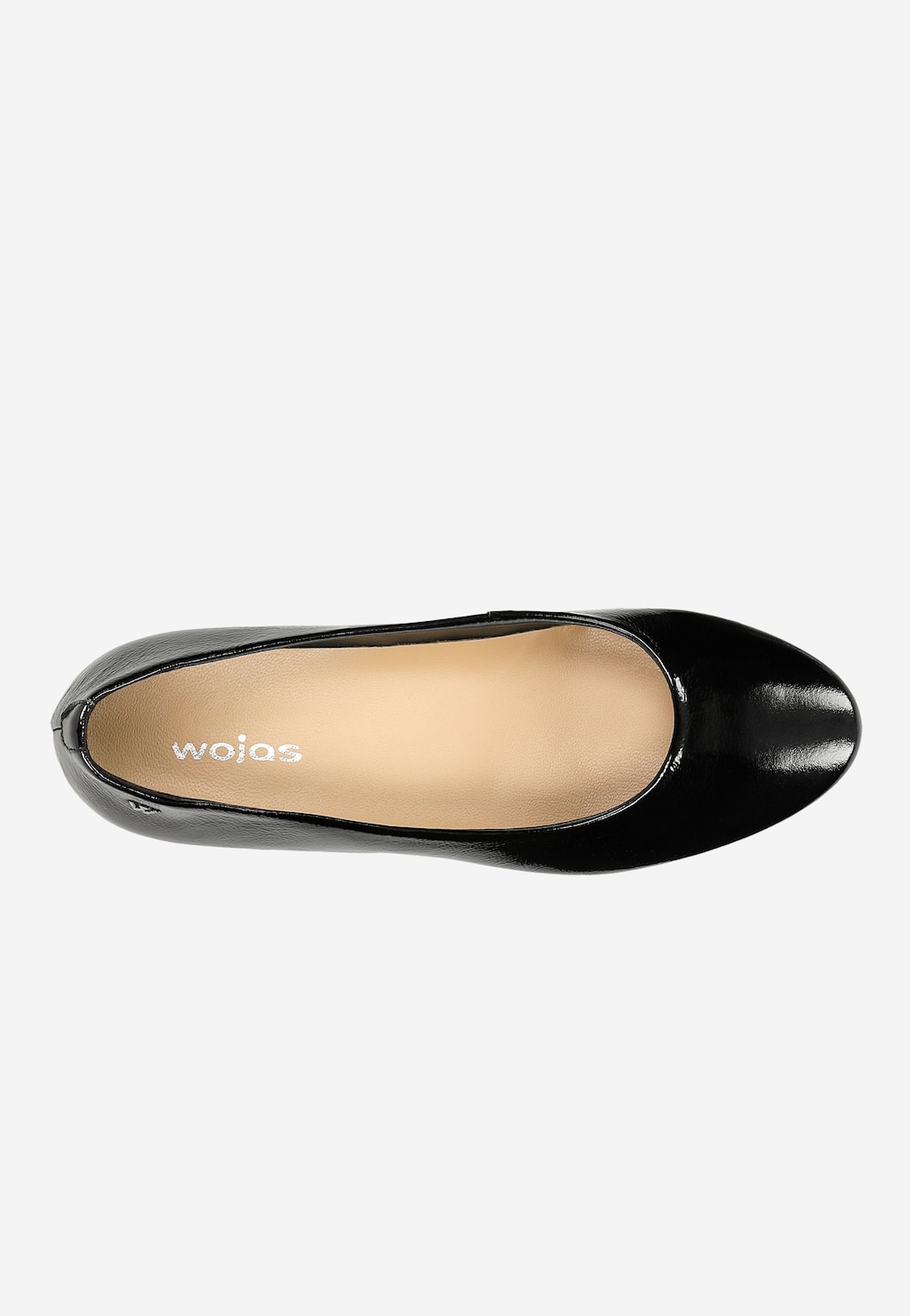 Czarne lakierowane baleriny damskie 44005-31 Widok 5