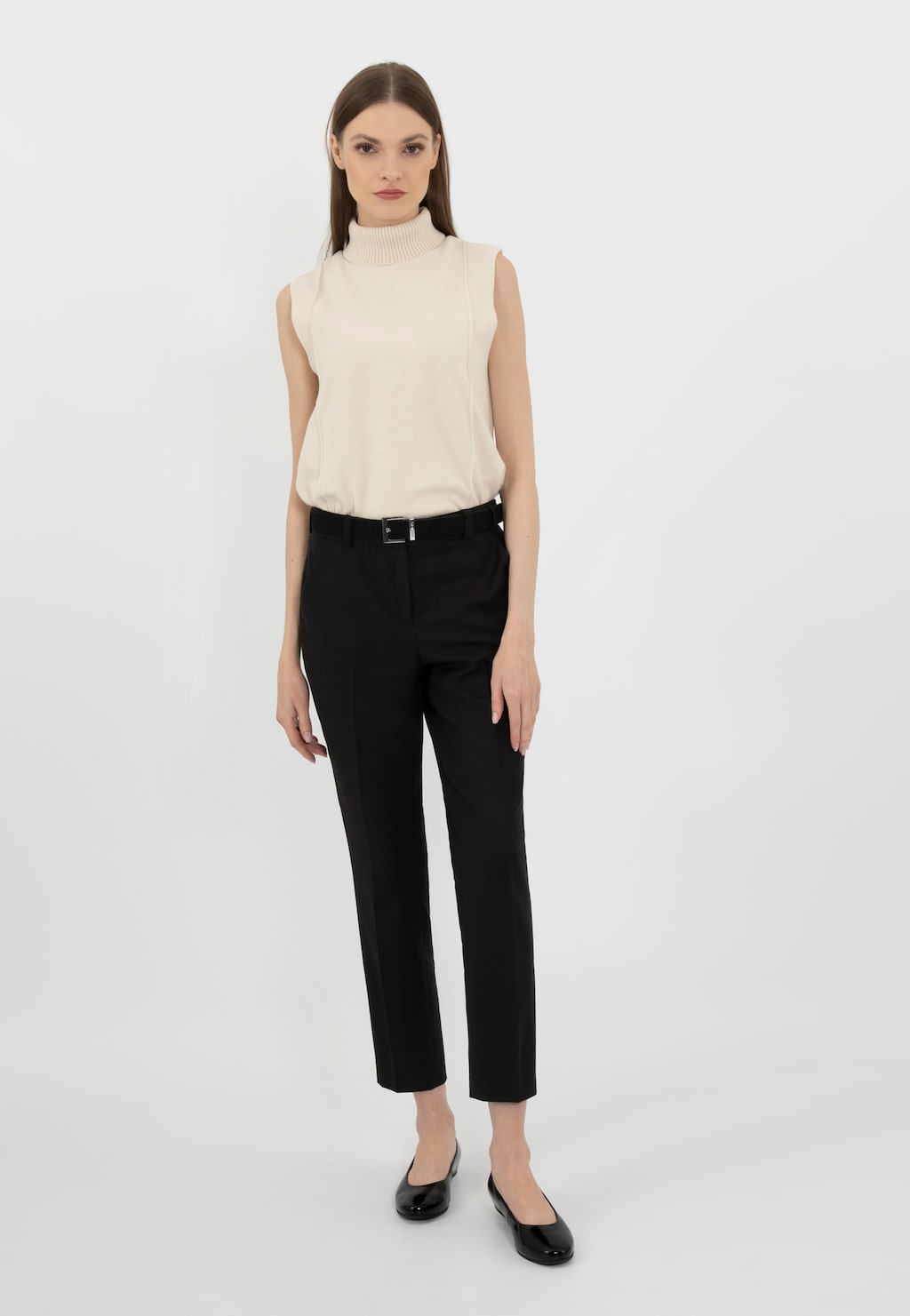 Czarne lakierowane baleriny damskie 44005-31 Widok 7