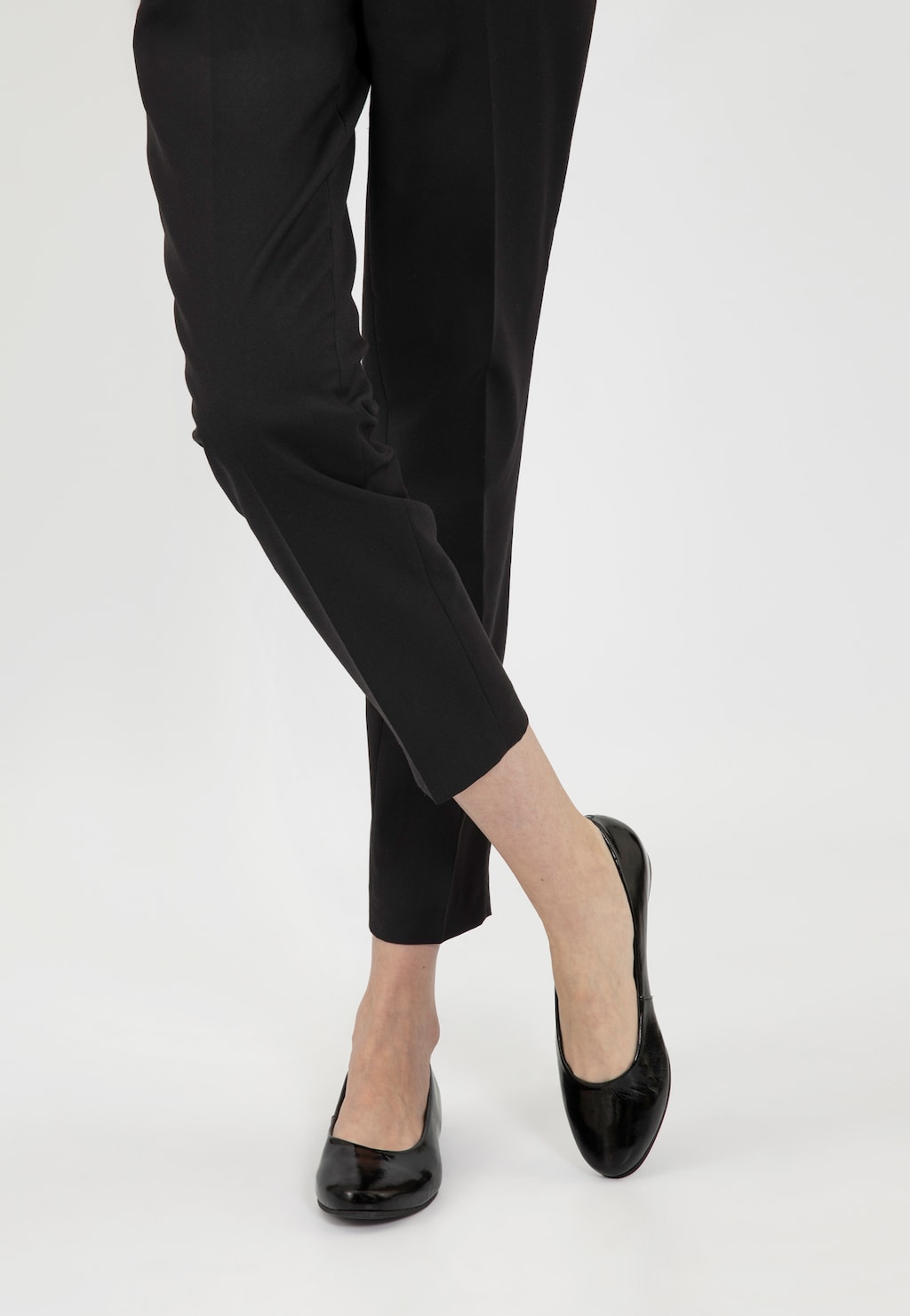 Czarne lakierowane baleriny damskie 44005-31 Widok 8
