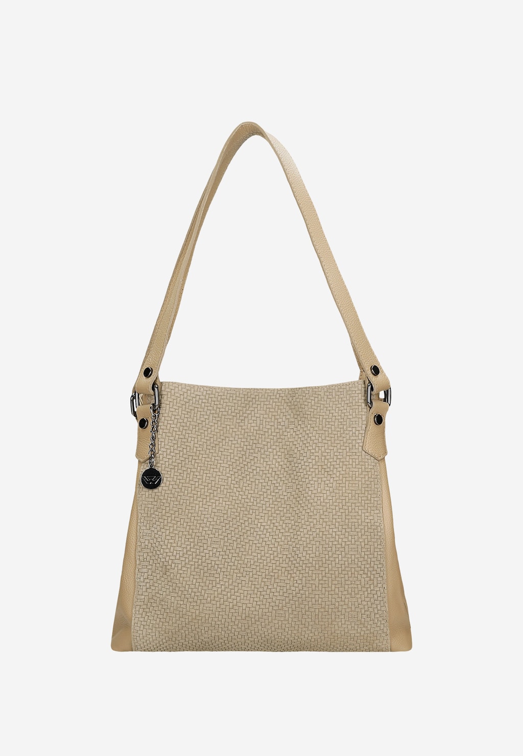 Béžová veľká dámska kabelka na každodenné nosenie 9859-74 Widok 1