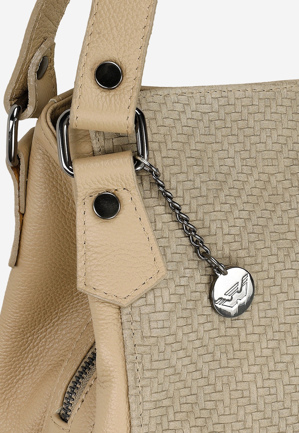 Béžová veľká dámska kabelka na každodenné nosenie 9859-74 Widok 5