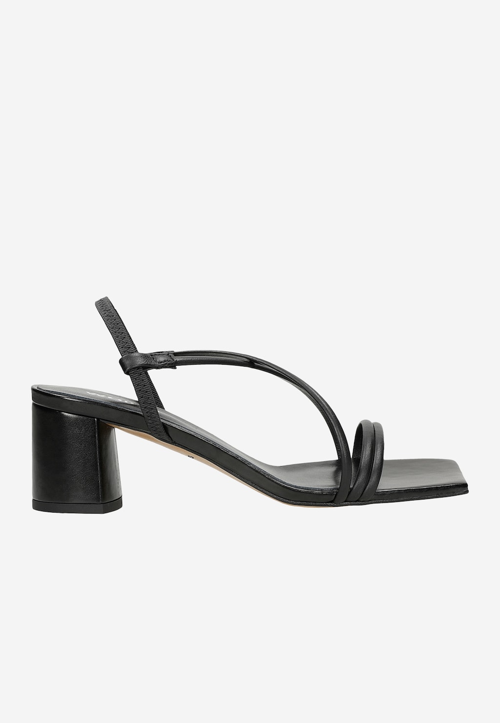 Czarne sandały damskie na niskim obcasie 76127-51 Widok 2