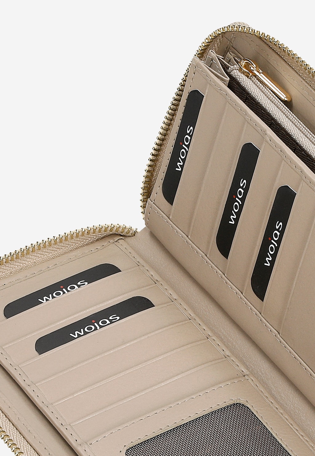 Béžová peněženka dámská z kvalitní hladké kůže 9953-54 Widok 5