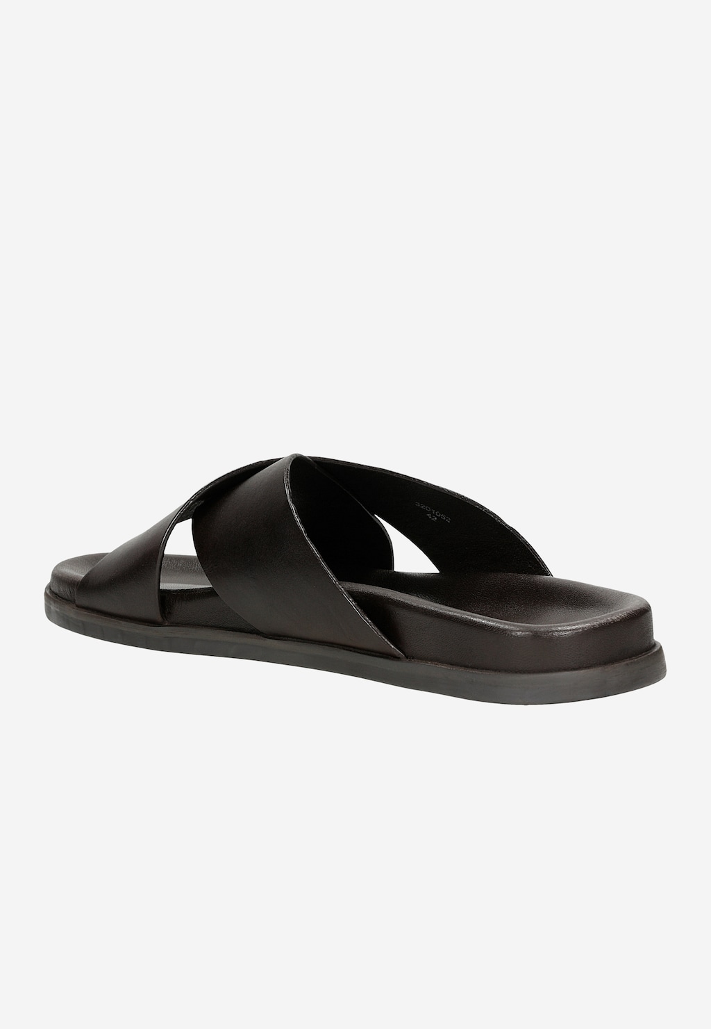 Letní pánské pantofle v tmavě hnědé barvě 32010-52 Widok 4