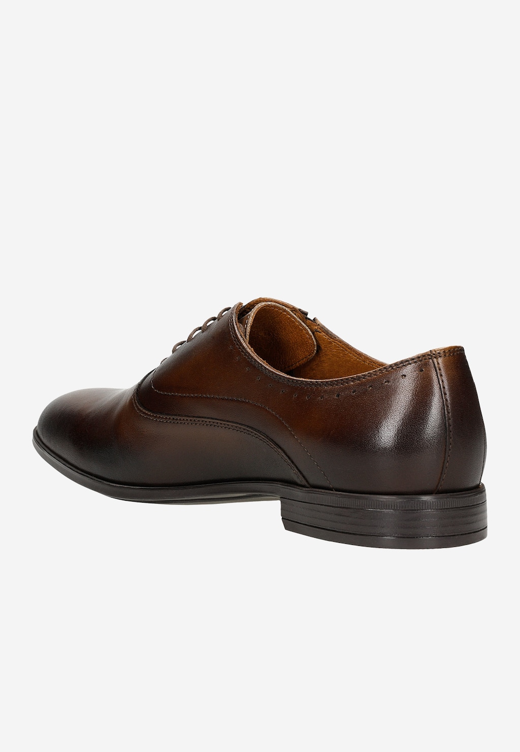 Hnědé pánské polobotky ve formálním stylu 10166-52 Widok 4