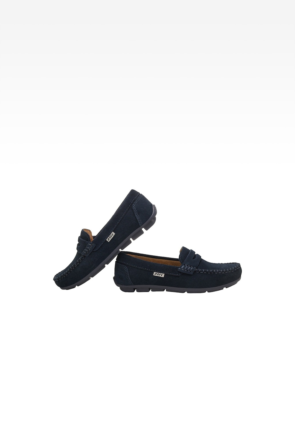 Tmavomodré mokasíny pre chlapca zo semiša BARTEK 87801-66 Widok 7