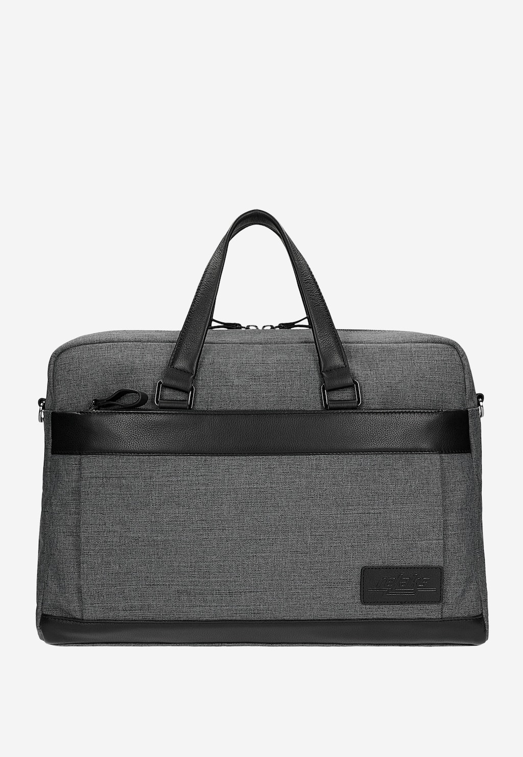 Šedo-černá taška na notebook s koženými prvky RELAKS R80010-80 Widok 1