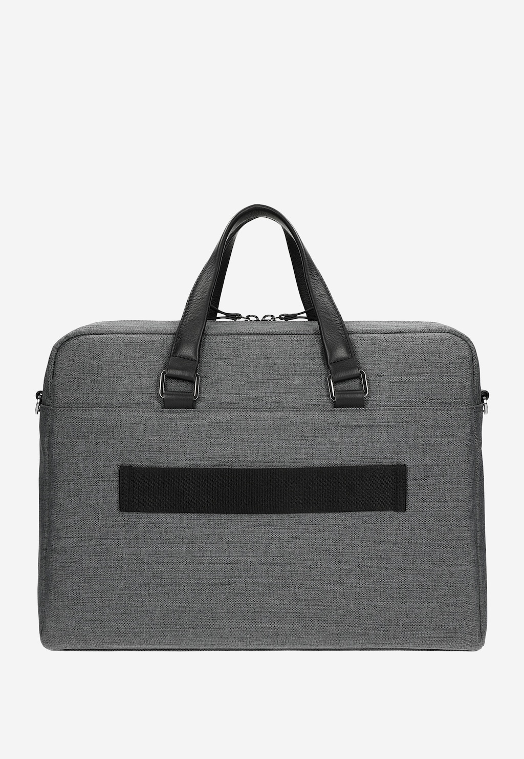 Šedo-černá taška na notebook s koženými prvky RELAKS R80010-80 Widok 3