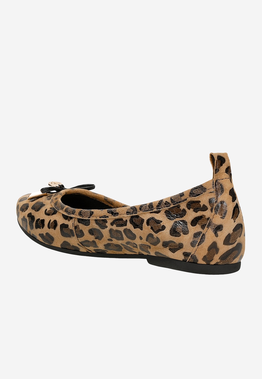 Balerínky s leopardím vzorem a jemnou mašlí 44063-60 Widok 3