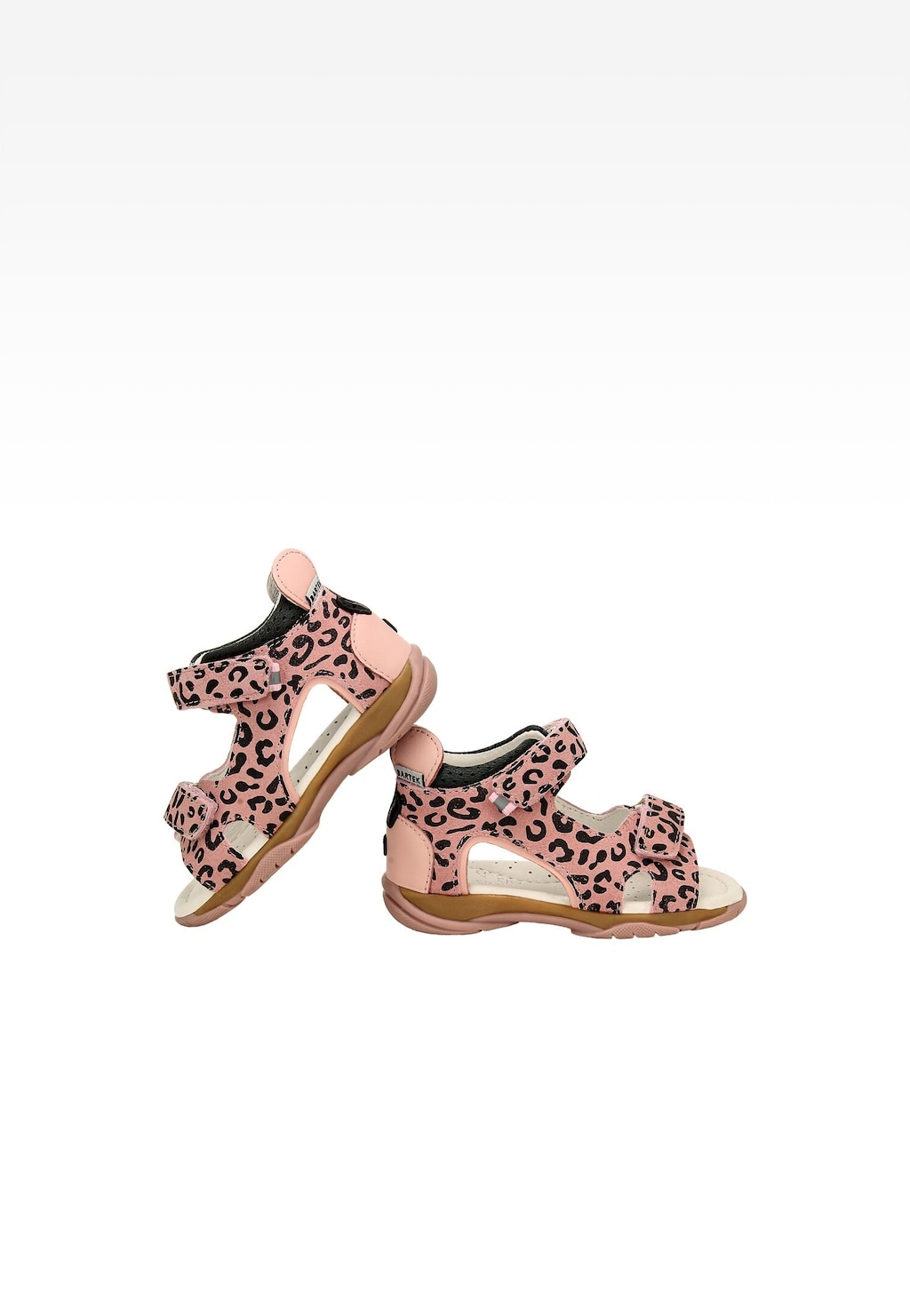Růžové sandály s leopardím vzorem pro dívky BARTEK 84410-64 Widok 7