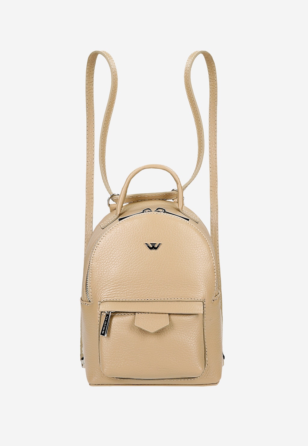 Béžový mestský ruksak z lícovej kože 80085-54 Widok 2