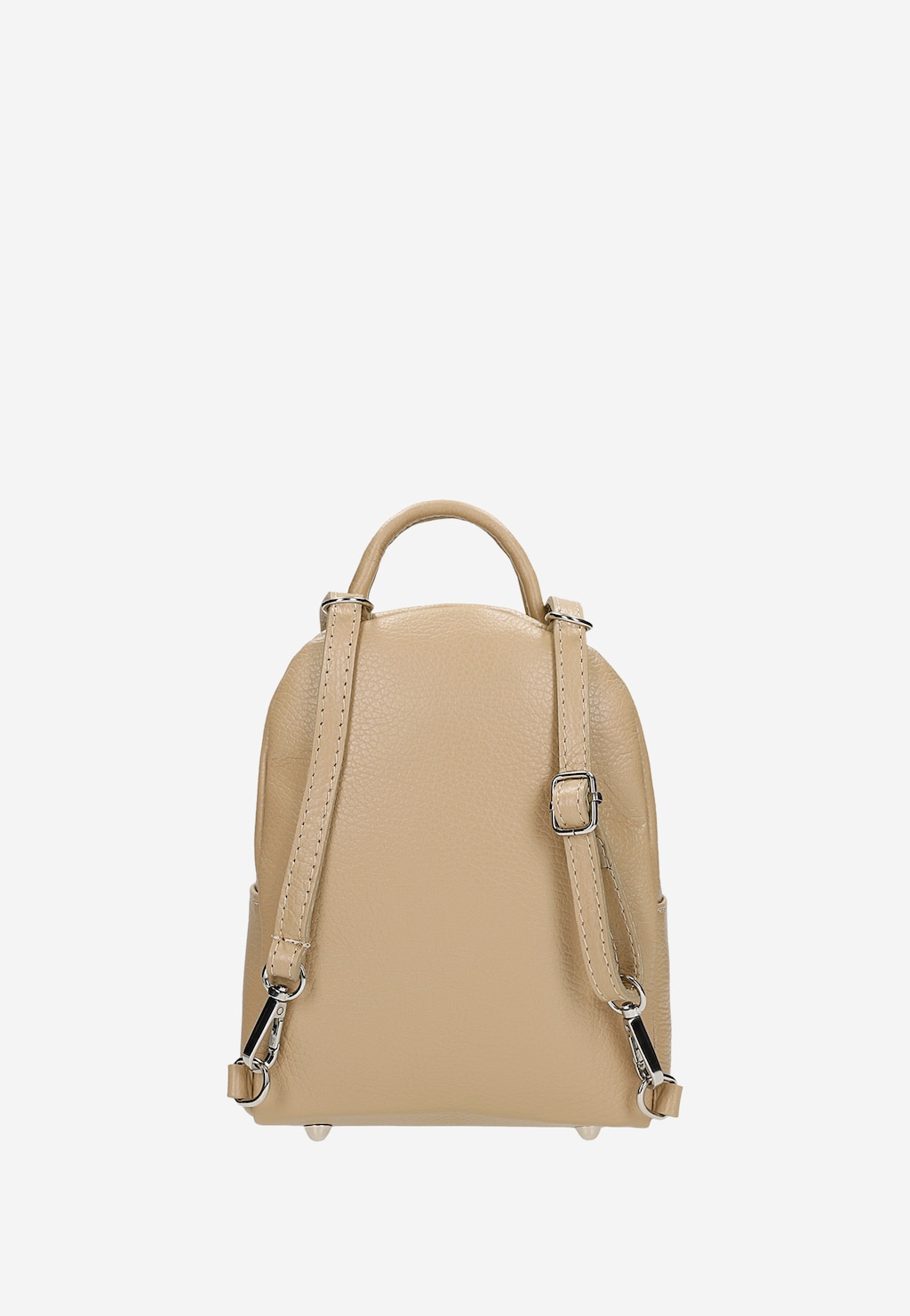 Béžový mestský ruksak z lícovej kože 80085-54 Widok 4