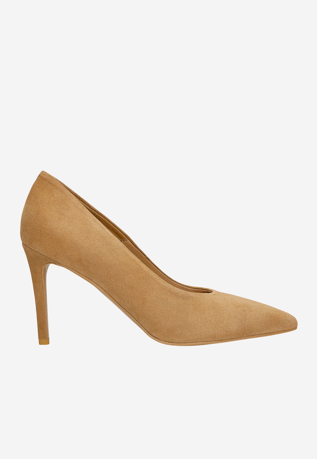 Béžové semišové lodičky na jehle 35163-64 Widok 2