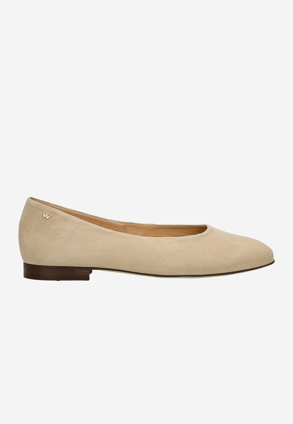 Béžové semišové balerínky dámské 44003-64 Widok 2