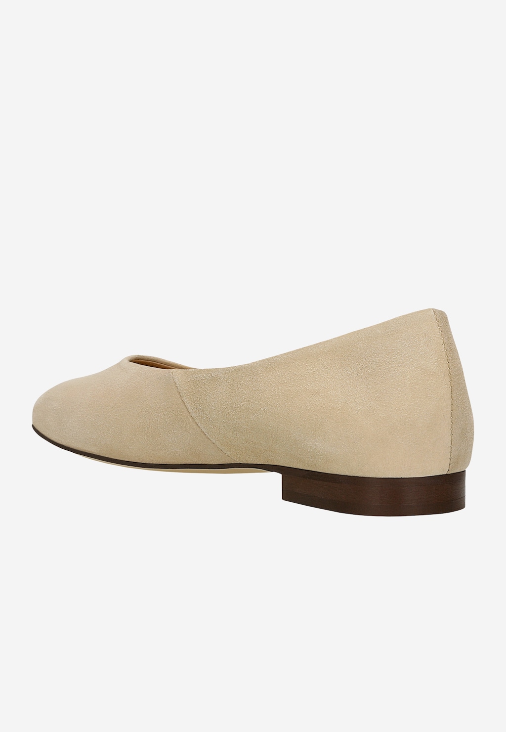 Béžové semišové balerínky dámské 44003-64 Widok 4