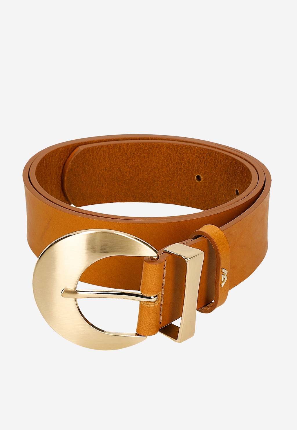 Hnědý dámský pásek se zlatou přezkou 93089-53 Widok 6