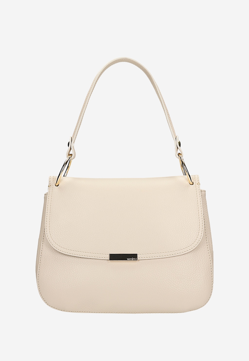 Světle béžová kožená dámská kabelka 80334-54 Widok 2