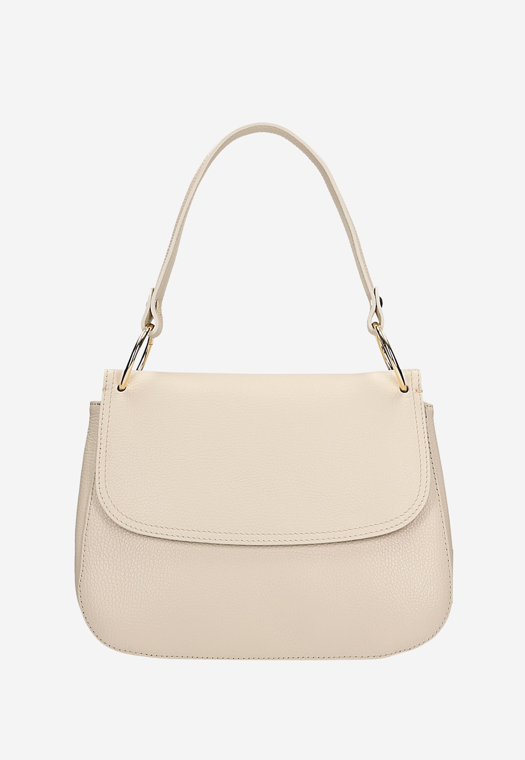 Světle béžová kožená dámská kabelka 80334-54 Widok 4