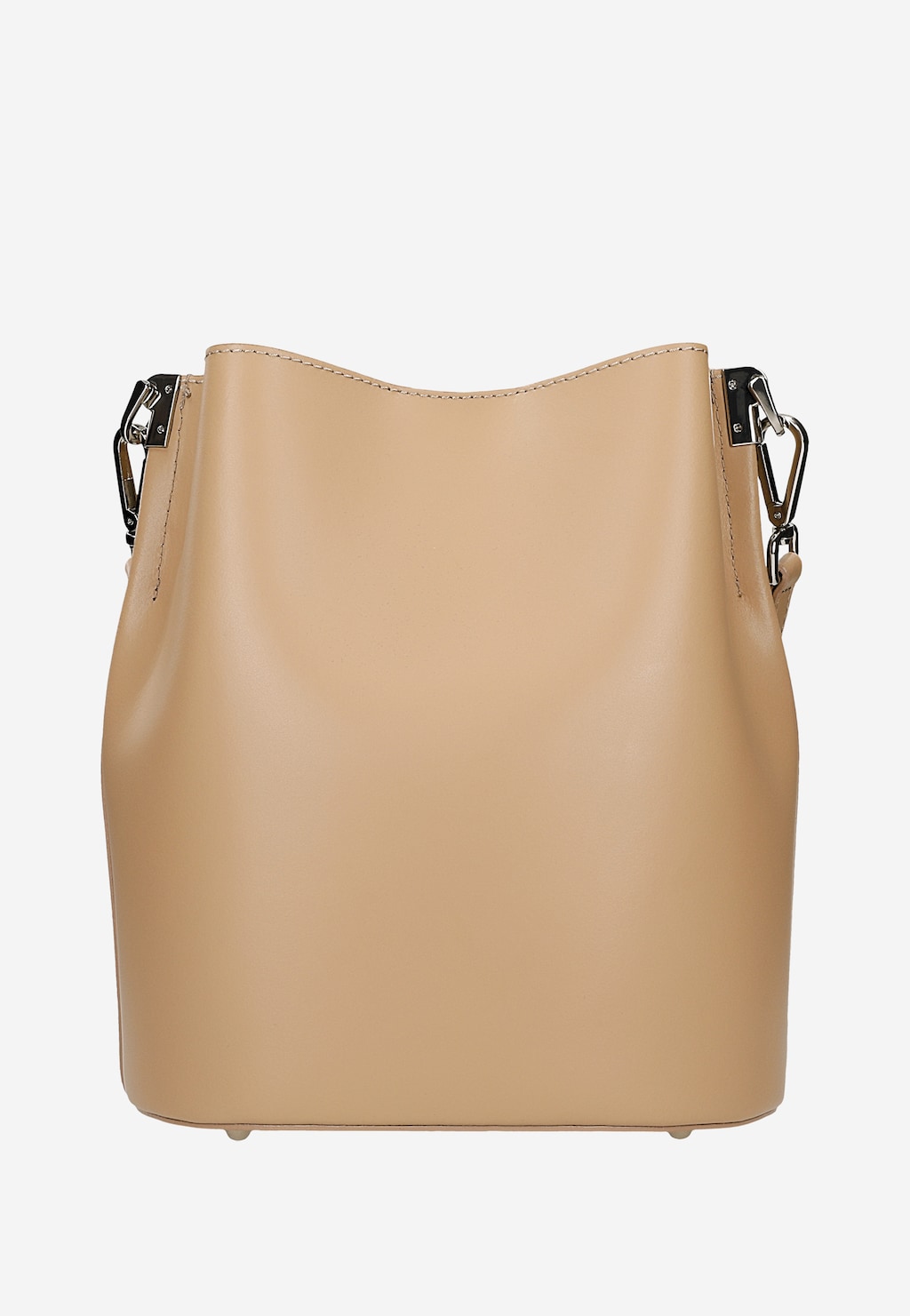 Béžová kožená dámska kabelka bucket bag 80434-54 Widok 4