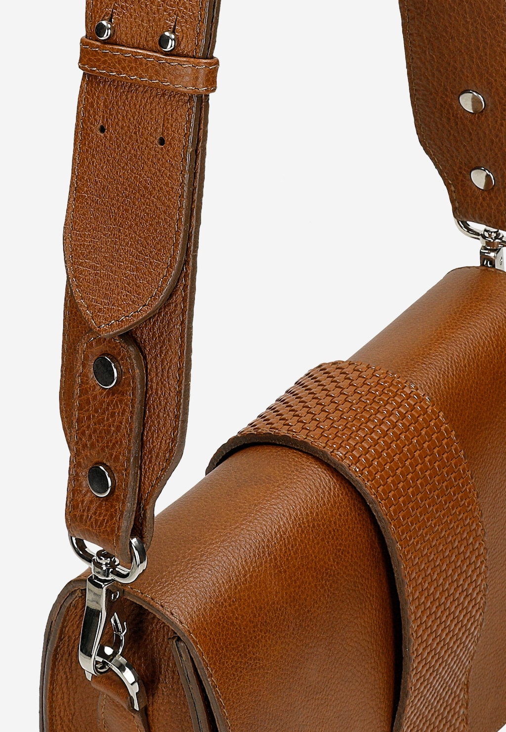 Malá svetlohnedá dámska kabelka so zdobeným remienkom 80187-53 Widok 6