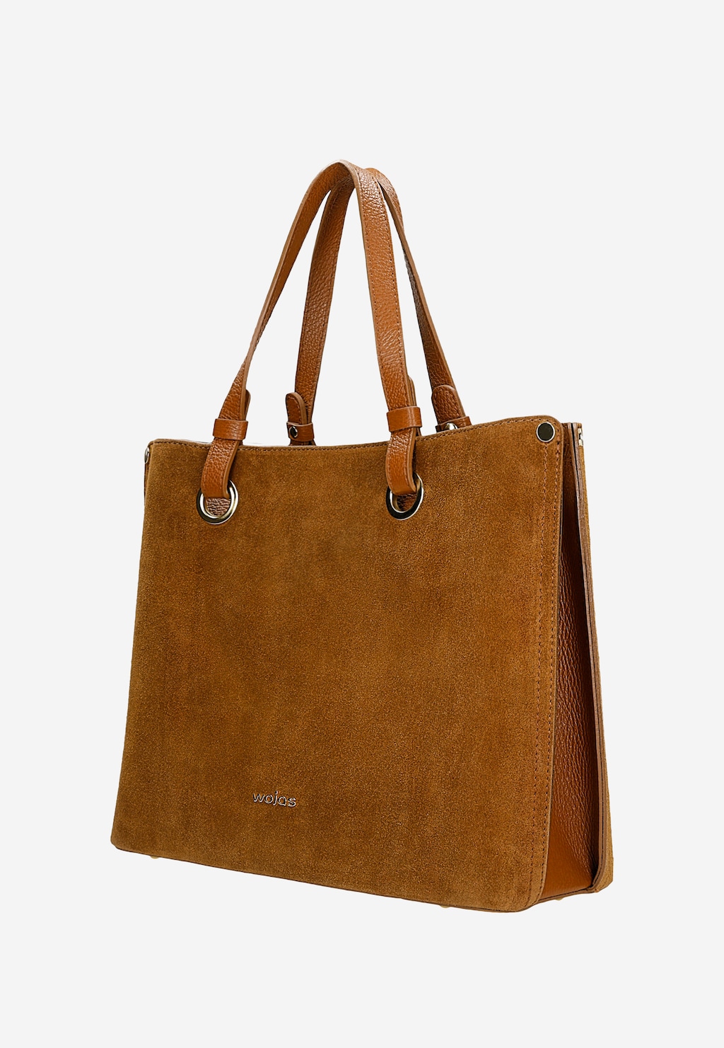 Veľká svetlohnedá dámska kabelka z lícnej kože 80427-73 Widok 3