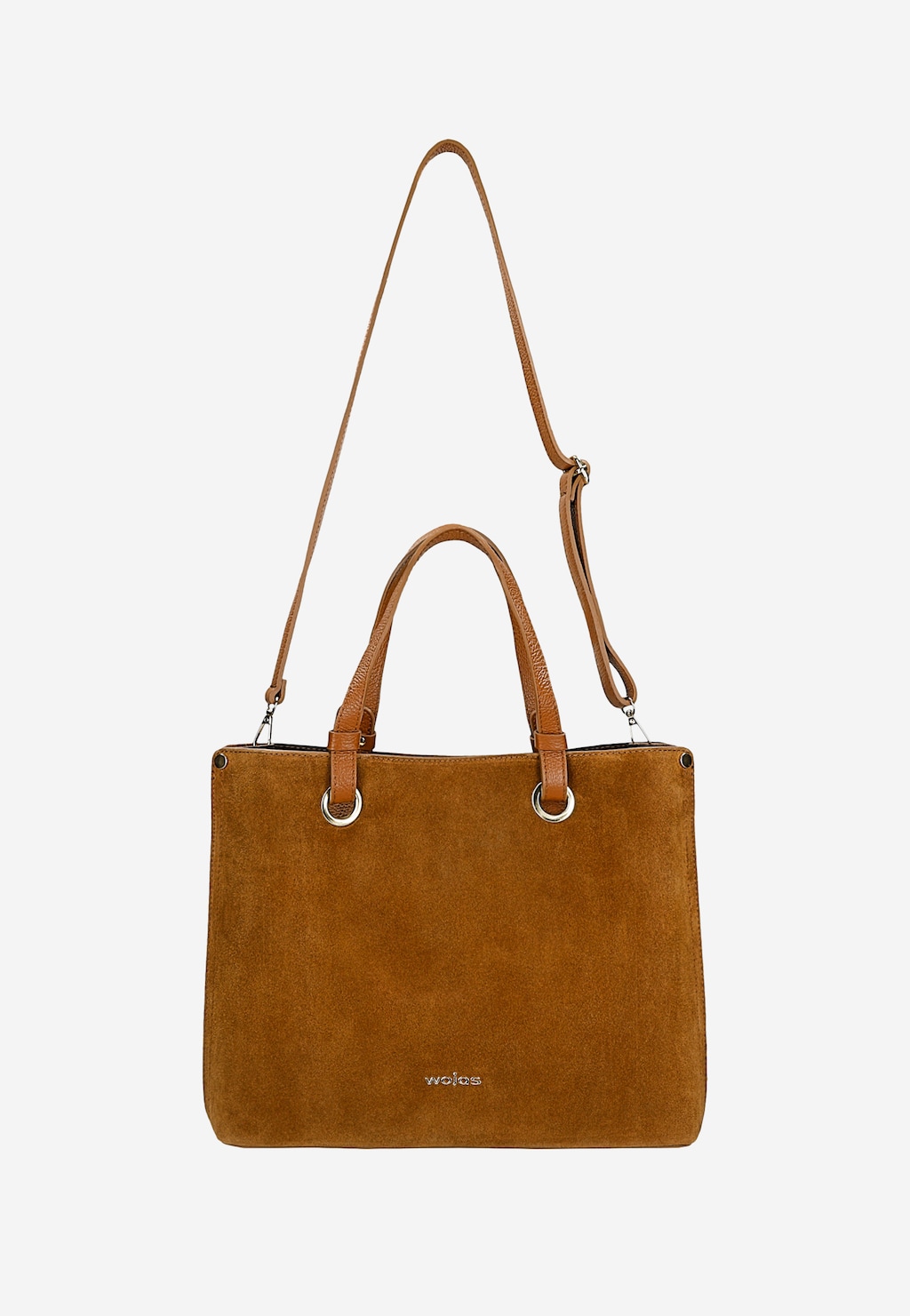 Veľká svetlohnedá dámska kabelka z lícnej kože 80427-73 Widok 5