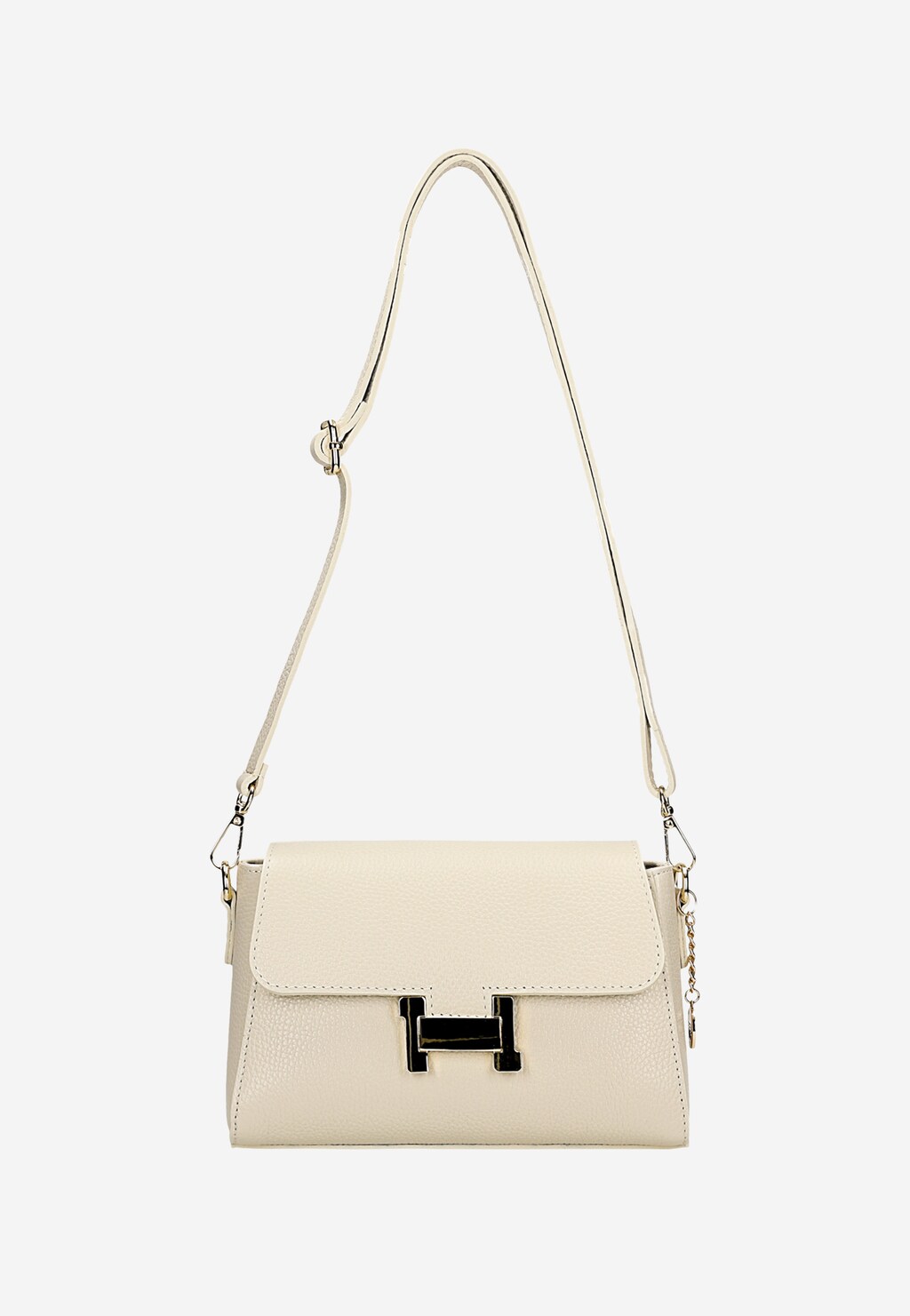 Malá béžová dámska kabelka z kože 80248-54 Widok 5