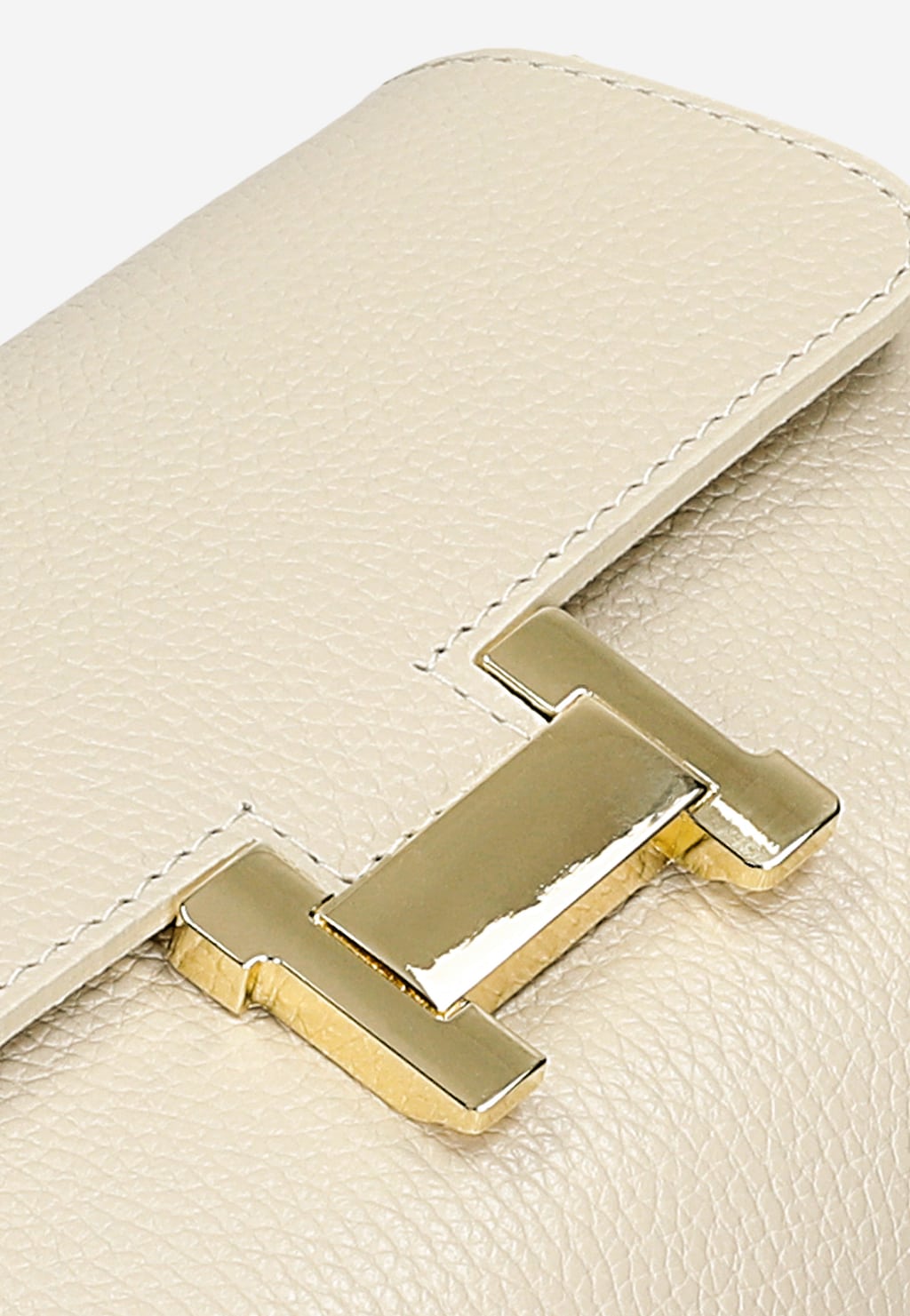 Malá béžová dámska kabelka z kože 80248-54 Widok 8