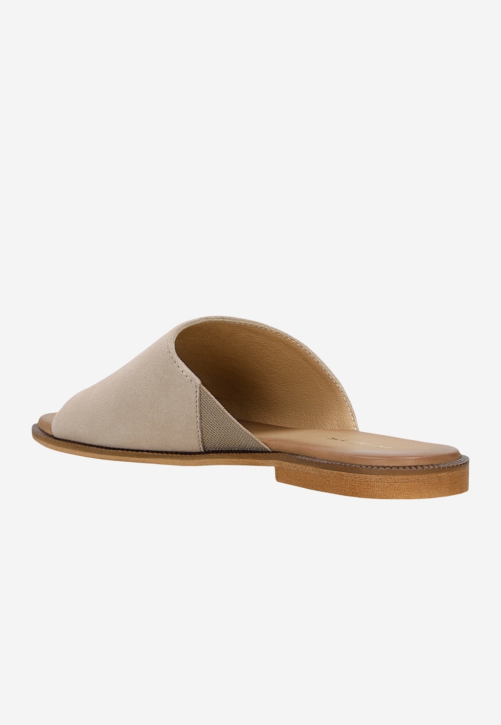 Béžové dámske šľapky na plochom podpätku 74142-64 Widok 4