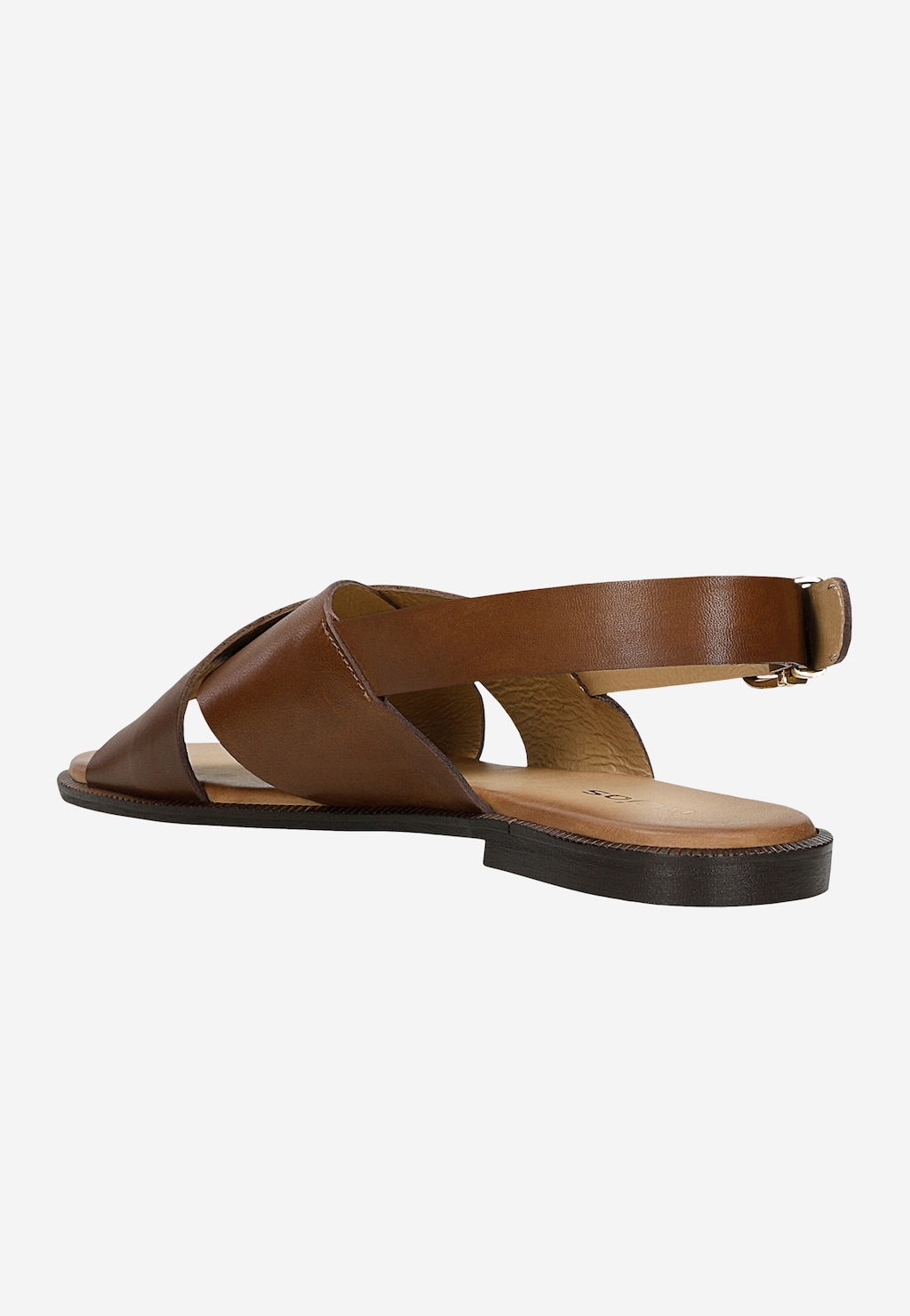 Hnedé dámske sandále z lícnej kože 76071-52 Widok 4