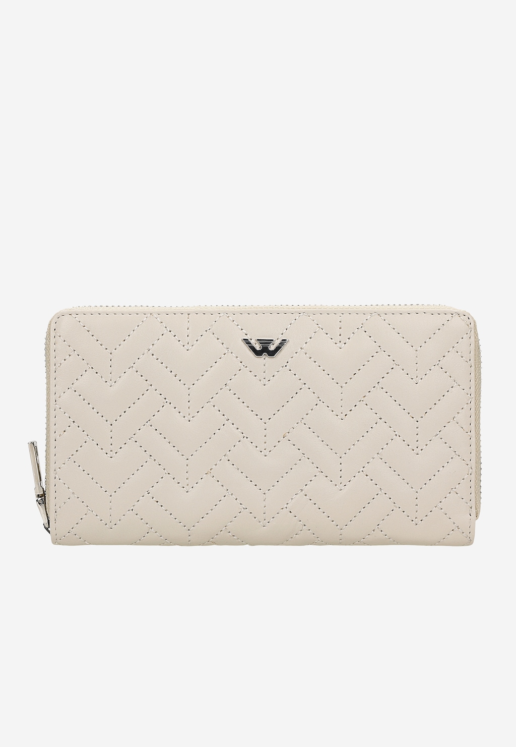 Velká béžová dámská peněženka z prošívané kůže 91102-54 Widok 2