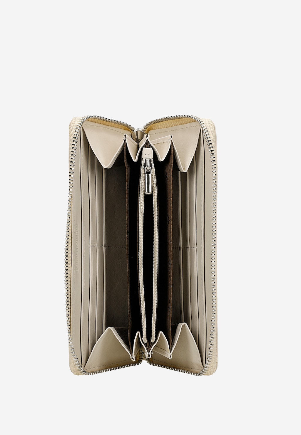 Velká béžová dámská peněženka z prošívané kůže 91102-54 Widok 6