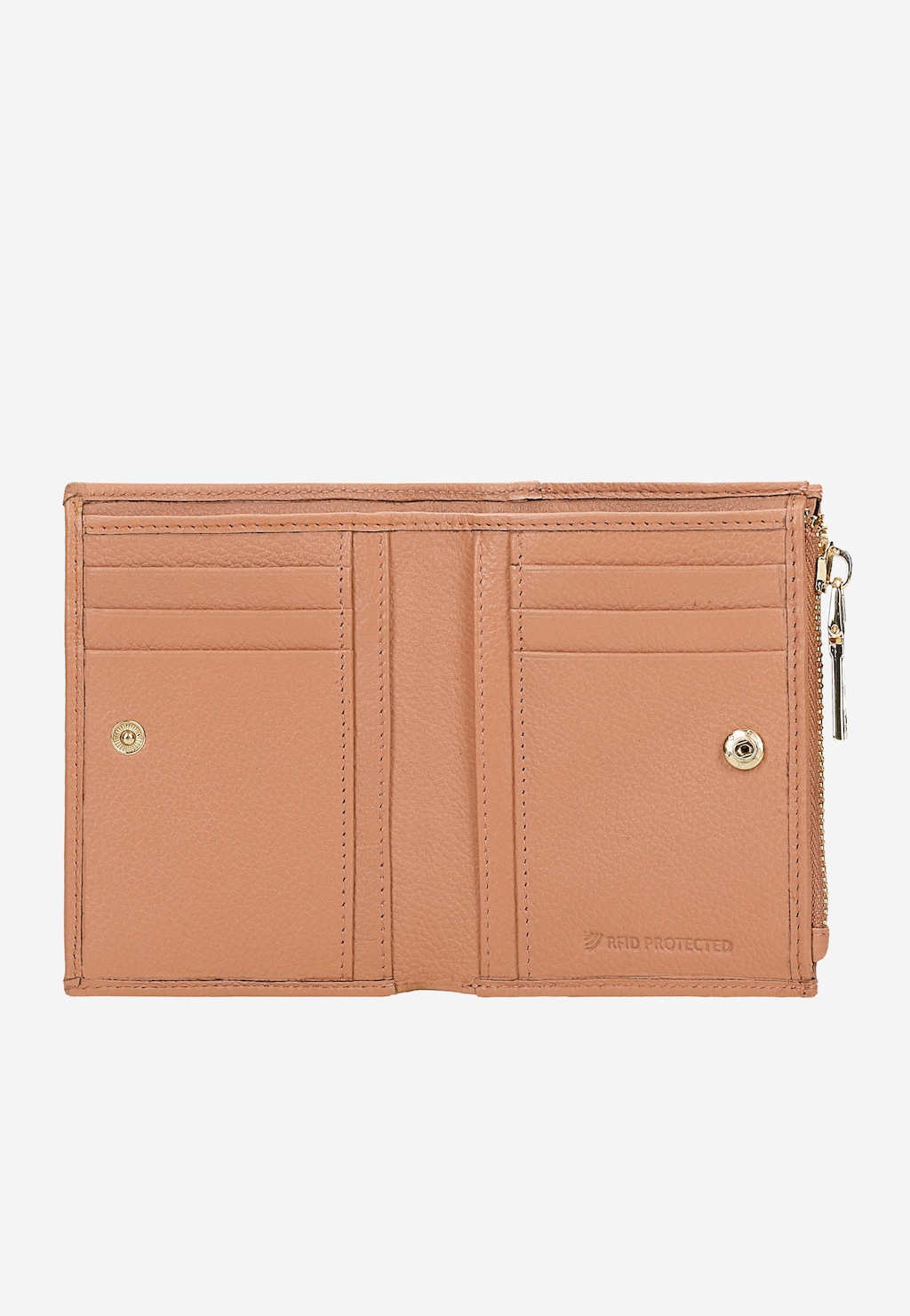 Malá kožená dámska peňaženka s geometrickým prešívaním 91081-54 Widok 5