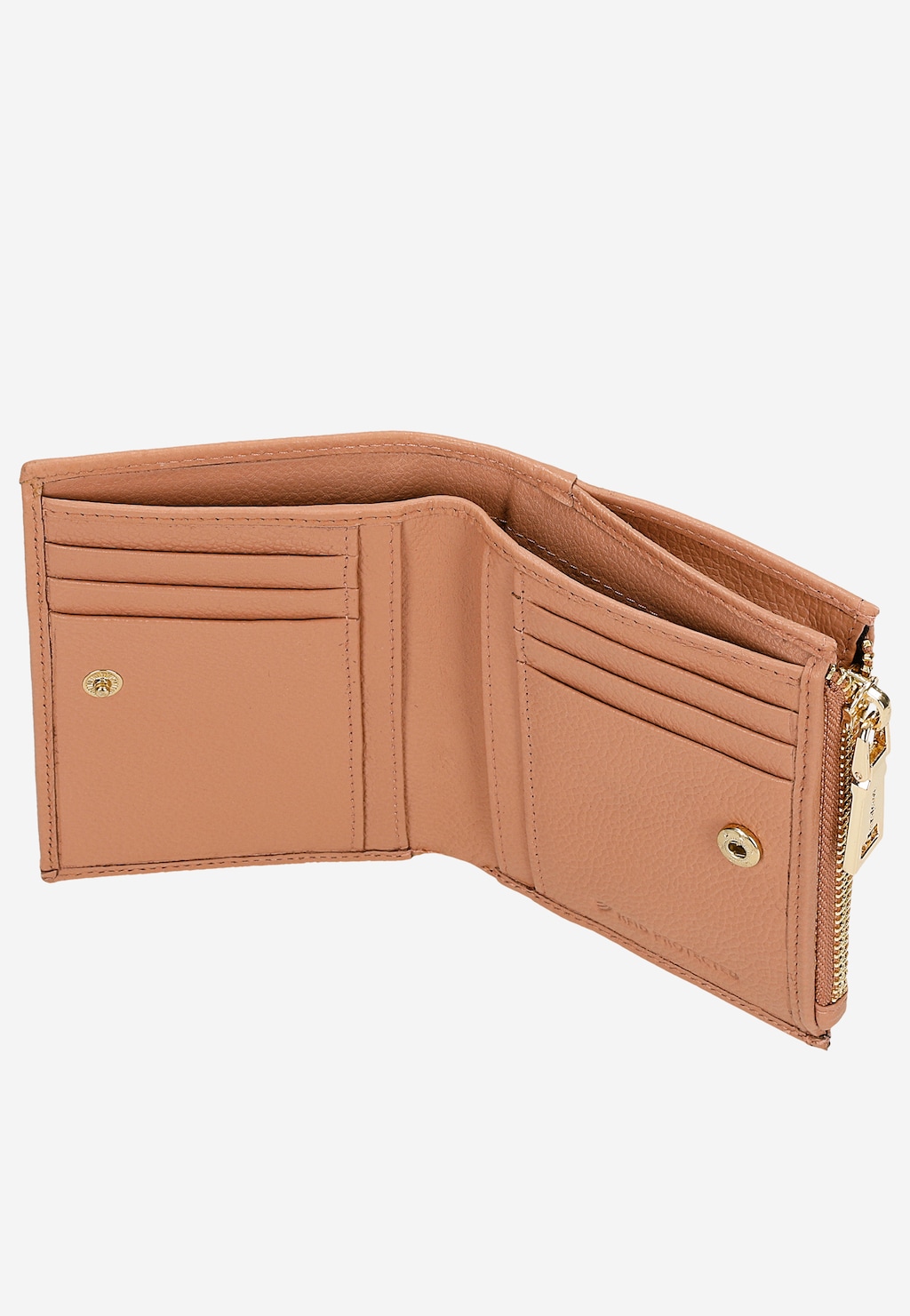 Malá kožená dámska peňaženka s geometrickým prešívaním 91081-54 Widok 7