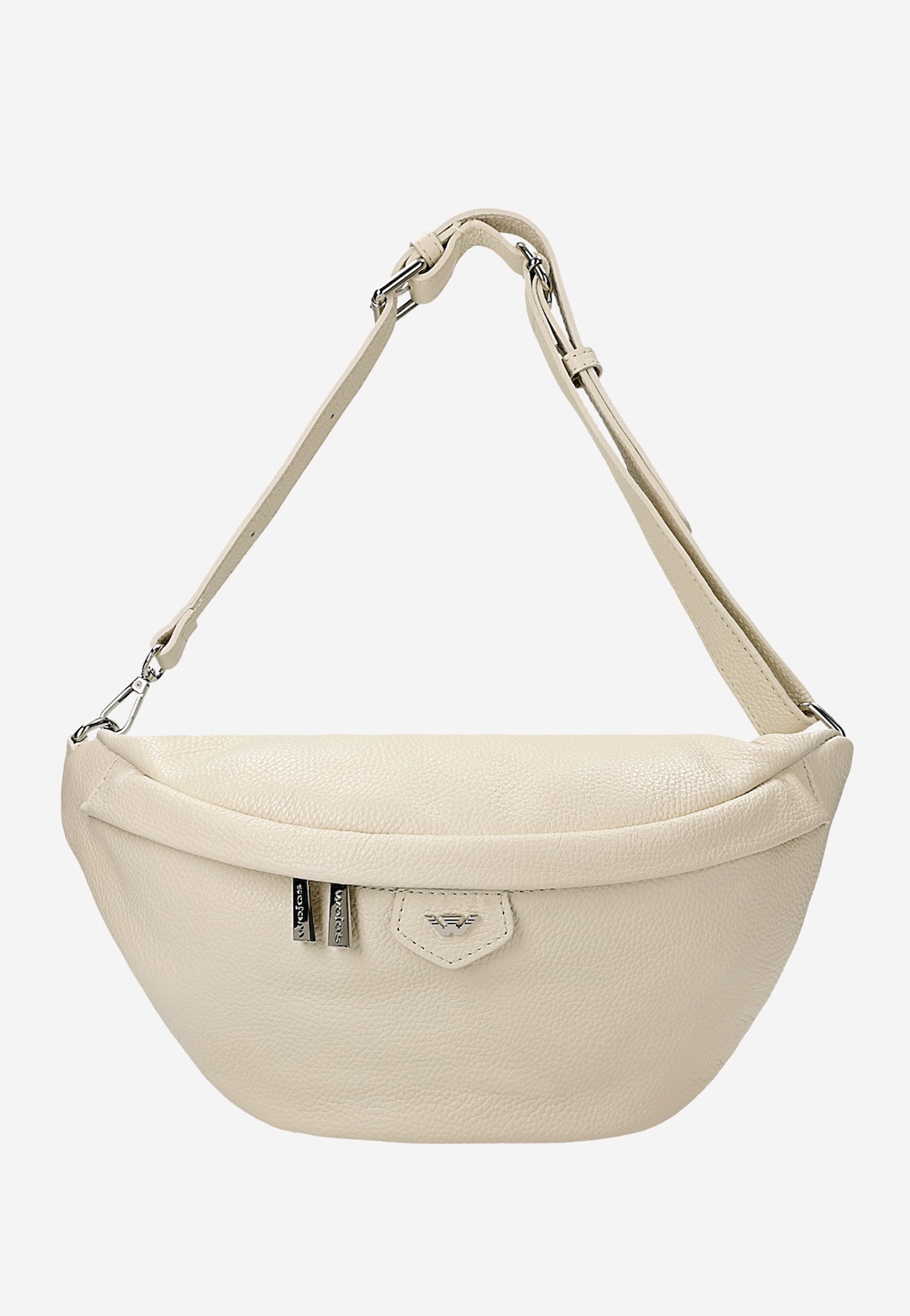 Velká béžová kožená ledvinka 80195-44 Widok 5