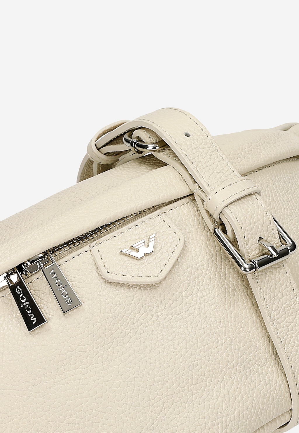 Velká béžová kožená ledvinka 80195-44 Widok 7