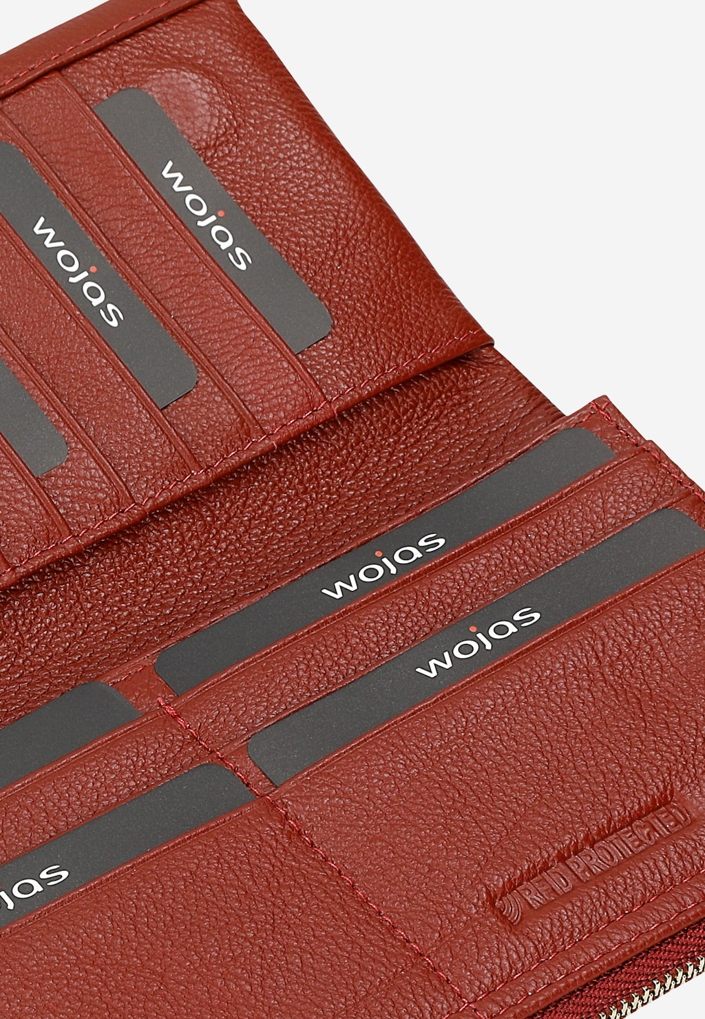 Bordowy portfel damski z klapką na magnesy 91126-55 Widok 6