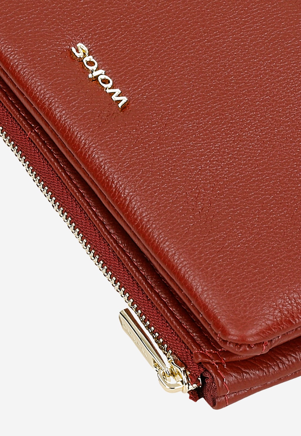 Bordowy portfel damski z klapką na magnesy 91126-55 Widok 7