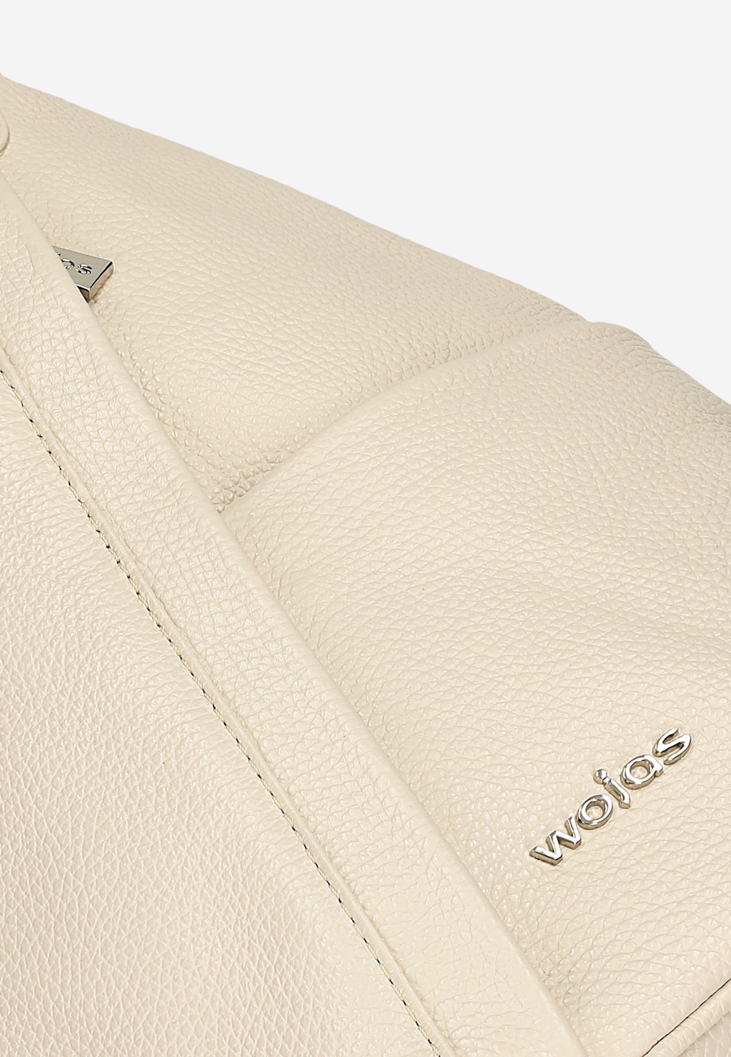 Beżowy trójkątny plecak miejski z suwakiem 80083-54 Widok 9