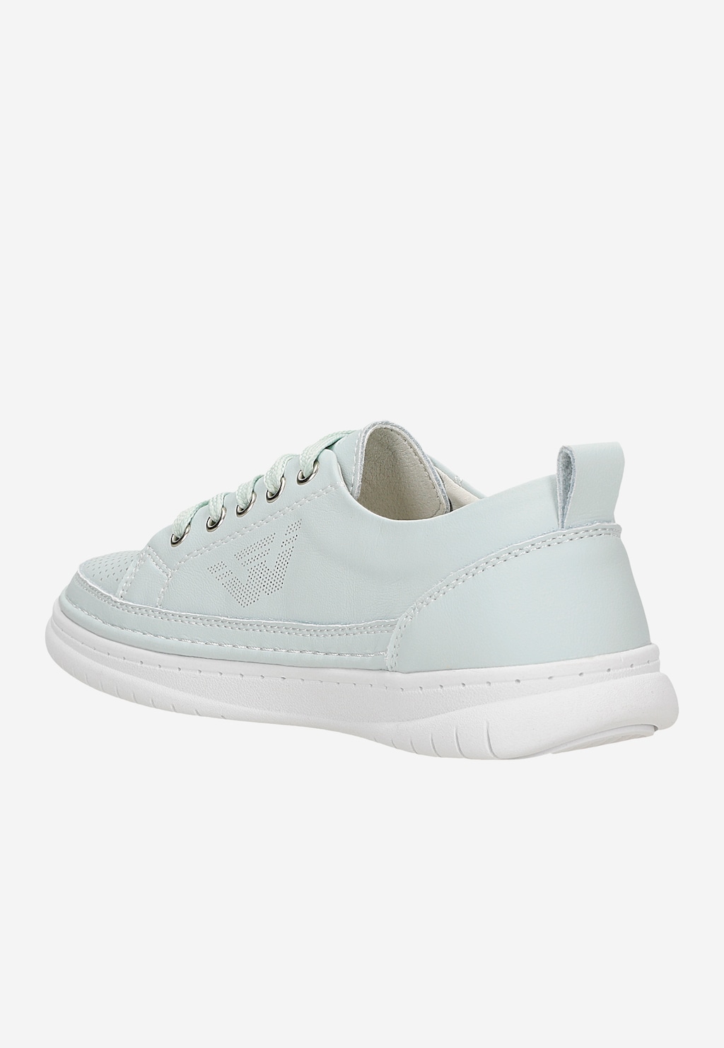 Modré dámske tenisky z perforovanej kože 46265-56 Widok 4