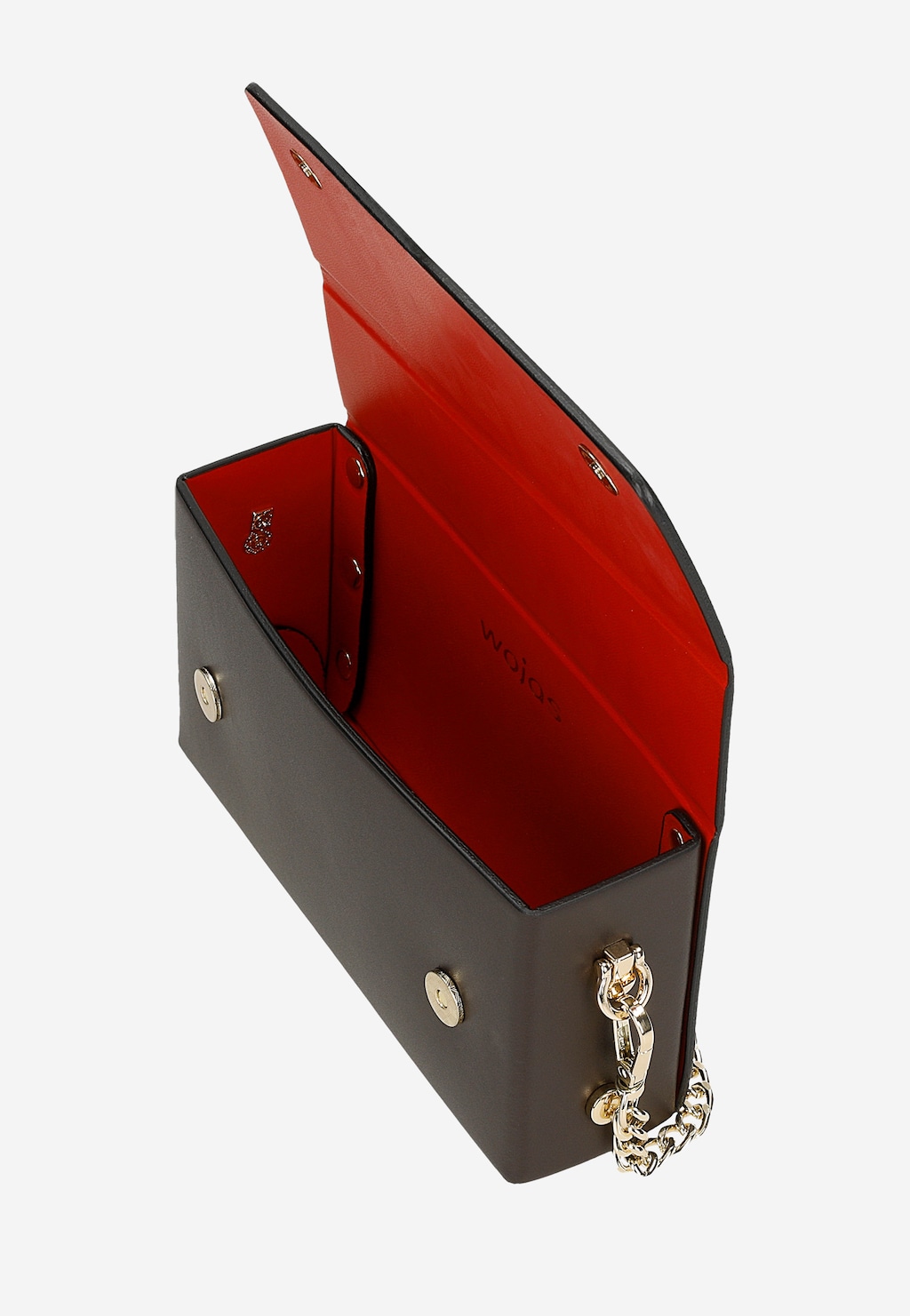 Ciemnobrązowa wizytowa torebka damska 80341-52 Widok 5