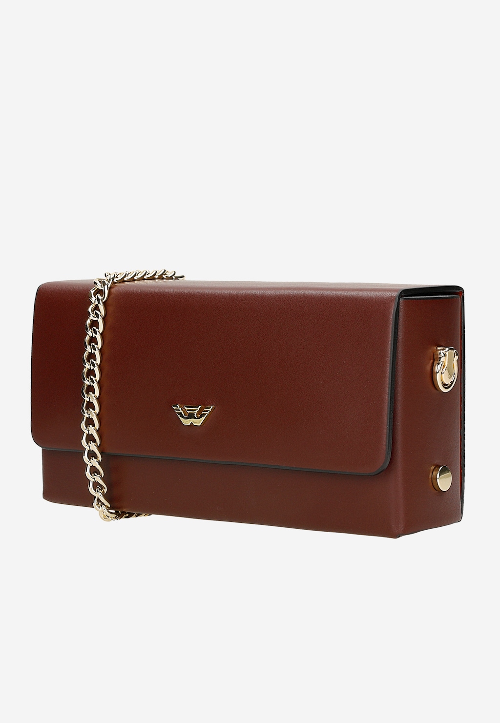 Skórzana bordowa torebka damska wizytowa 80341-55 Widok 2