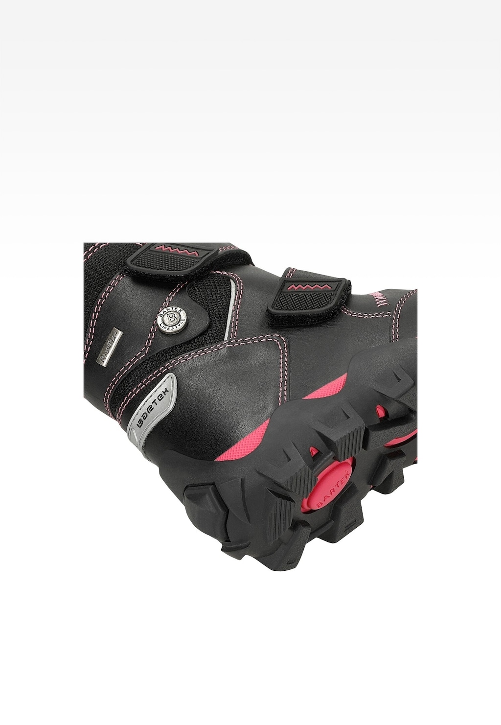 Černé zateplené kotníkové boty BARTEK s růžovou vložkou T-87655/Z16 Widok 7