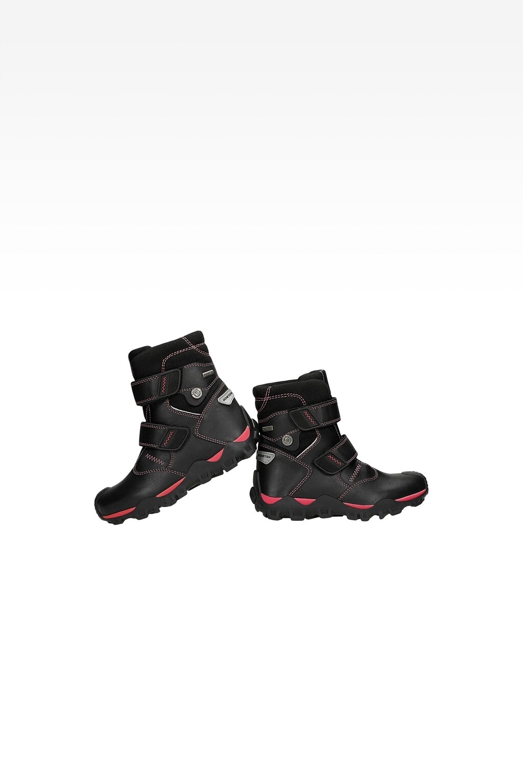 Černé zateplené kotníkové boty BARTEK s růžovou vložkou T-87655/Z16 Widok 6