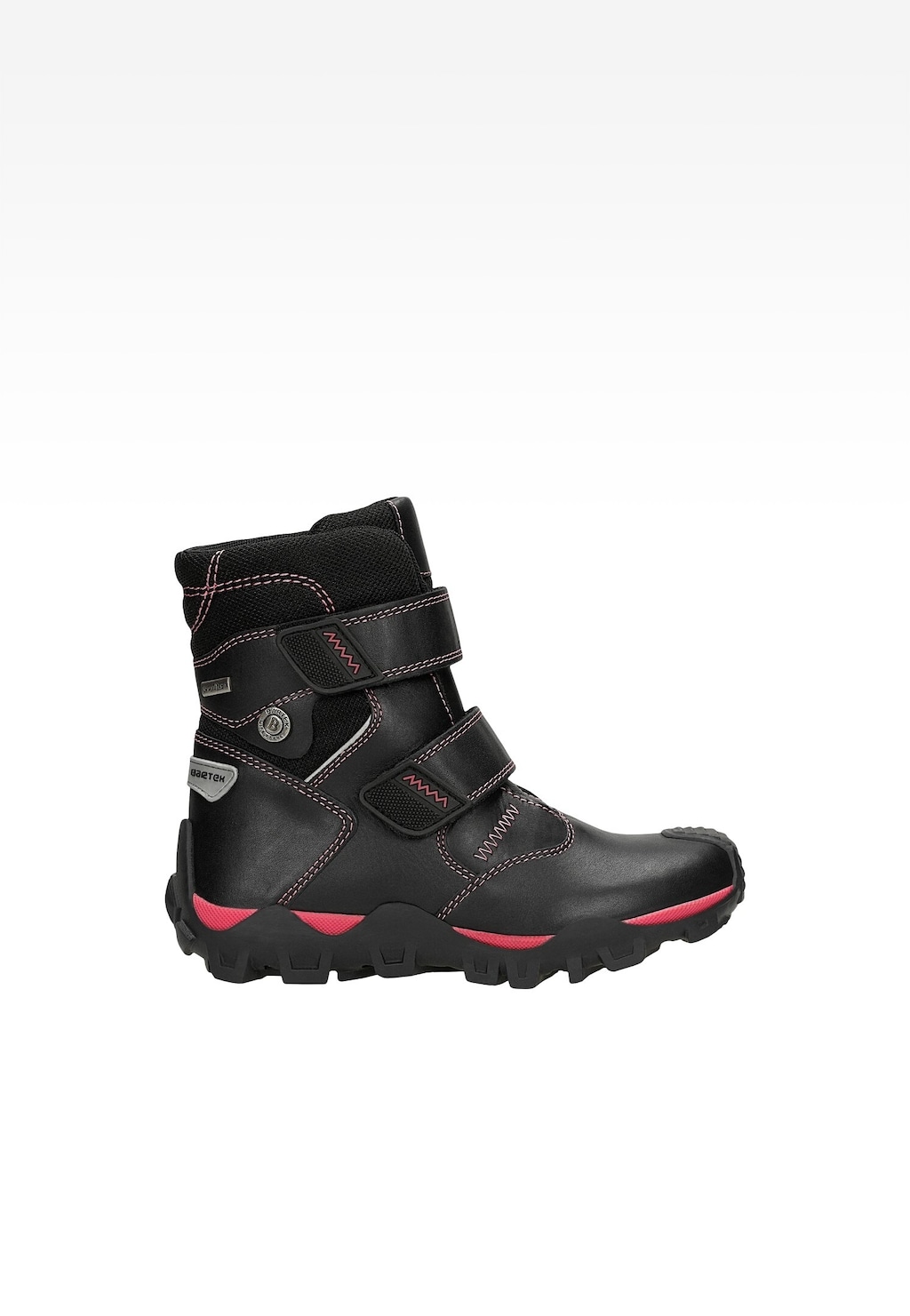 Černé zateplené kotníkové boty BARTEK s růžovou vložkou T-87655/Z16 Widok 1