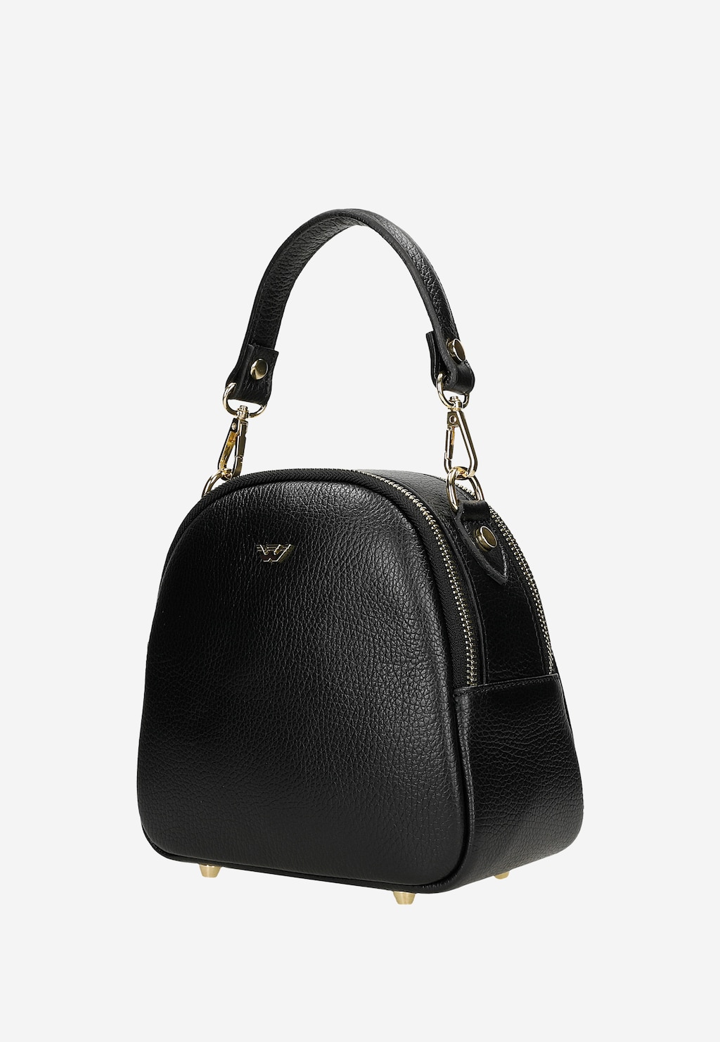 Skórzana czarna torebka damska 80431-51 Widok 2