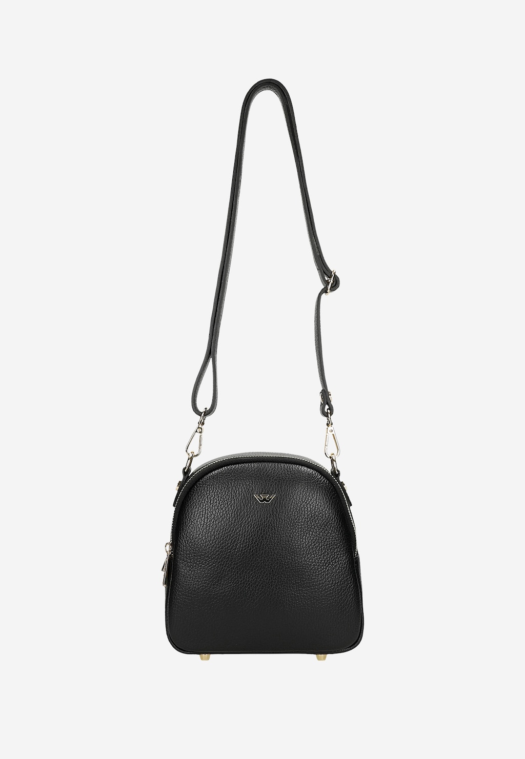 Skórzana czarna torebka damska 80431-51 Widok 4