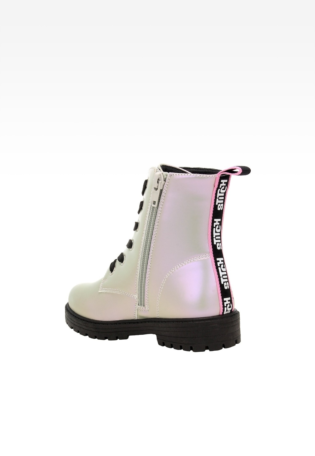 Srebrne holograficzne trzewiki dziecięce Stitch BARTEK 88009-19 Widok 4