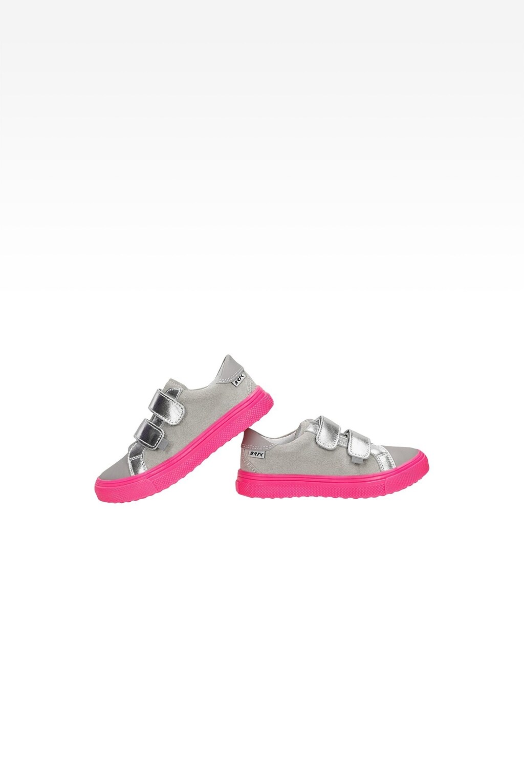 Półbuty BARTEK 18327018, dla dziewcząt, szaro-srebrny Widok 6